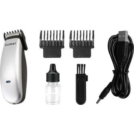 Tondeuse à cheveux électrique, tondeuse à cheveux portable professionnelle pour salon de coiffure, domicile, adultes et enfants, ciseaux à cheveux, kit de coiffure, besoin de changer la pile (1/5)
