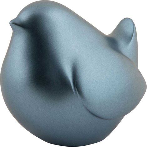 Statue en résine effet métalisé Fat Bird (1/2)