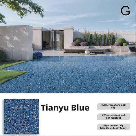 Peinture époxy effet marbre haute brillance pour sols, compatible avec les surfaces en béton de garage. Durable et résistante. Application facile. Finition impeccable.