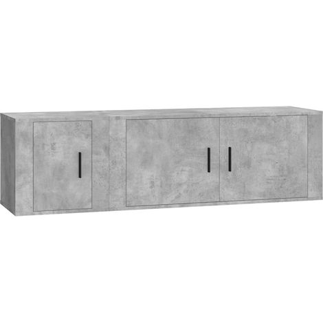 Maison Exclusive - Set de muebles de TV 2 pzas madera contrachapa