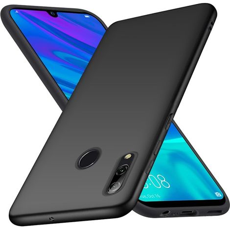 Schutzhülle für Huawei P Smart 2019, matte schwarze Rückseite + 9H-Glas (1/5)