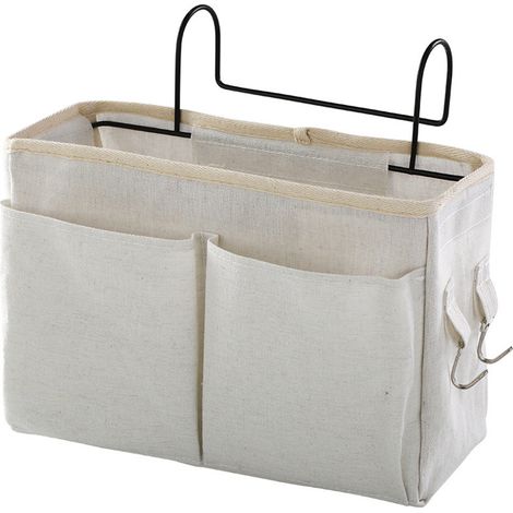 Caddy [Canvas, Iron] [30 x 18.5 x 11cm] Multifonctionnel pour Lit Superposé/Bureau (1/5)