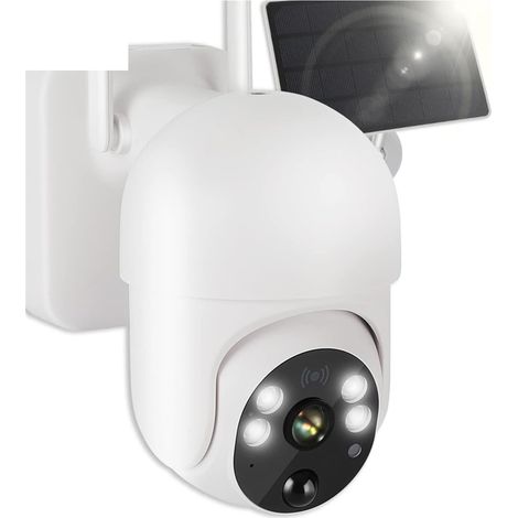 Caméra de sécurité à domicile Caméra de surveillance vidéo 4G carte SIM sécurité solaire Protection de la maison 1080P caméra IP WiFi détection de surveillance CCTV Audio bidirectionnel ( Size : Soalr (1/5)