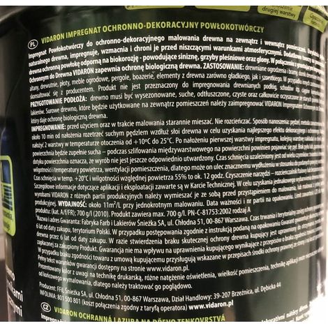 Vidaron, imprégnation filmogène 5L, chêne blanchi, protectrice et décorative (1/4)