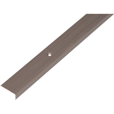 ALBERTS Treppenkanten-Schutzprofil, Alu bronze elox., LxBxHxS 1000x25x10x1,5mm (1/3)