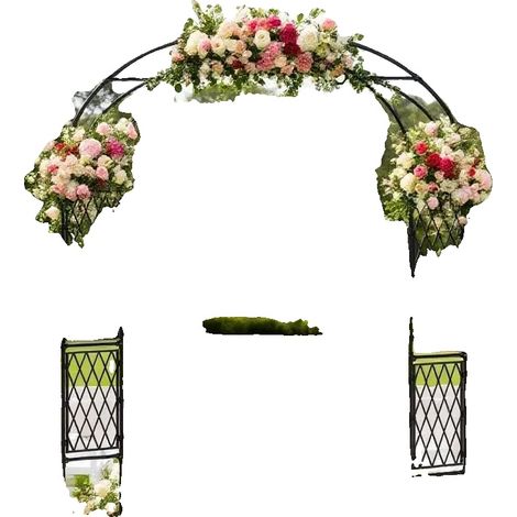 Gartenlauben-Spalier, Wetterfest, Elegantes Design, 86.6 x 47inch (1/2)