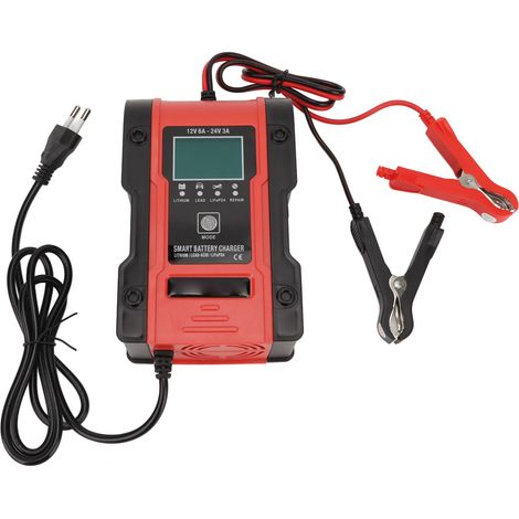 Smart Battery Charger Wear Resistant ABS Shell 7 Charging Stages Automatic Battery Charger AC 100‑240V EU Plug (1/5)