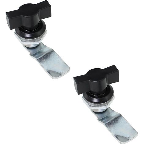Set mit 2 Nockenschlössern aus Zinklegierung mit T-Griff, langlebige und rostbeständige Schrankschlösser für Schubladen und Möbel (1/5)