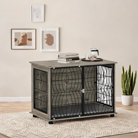 Cage de transport pour animaux grau 100 x 60 x 73,5 cm (1/5)
