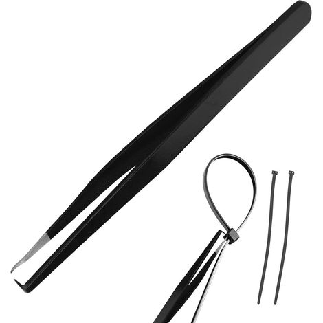 Outil d'Ouverture de Serre-Câbles, Coupe-Cravates en Acier Inoxydable Noir Outil de Retrait Serre-Câbles Réutilisable pour Ruban Fermeture à Glissière en Nylon ou Plastique (1/5)