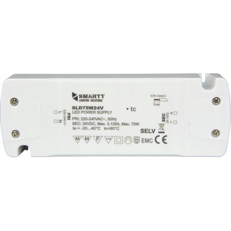 Alimentatore per mobili per strisce LED 75W 24V DC a tensione costante universale (1/5)
