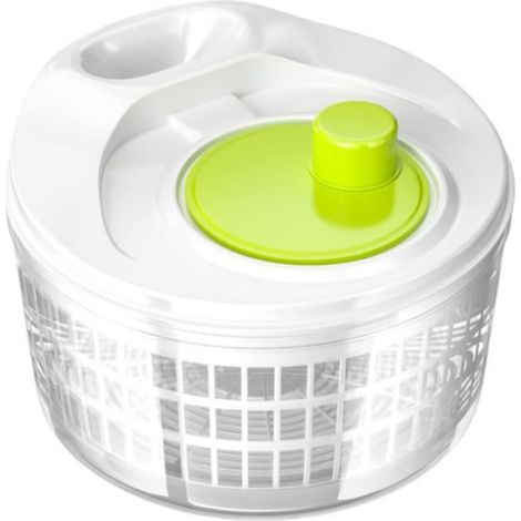 Essoreuse À Salade - 3 L - Plastique Transparent - Usage Multifonctionnel - Pour Salades Fruits Et Baies - 1 Pièce (1/4)