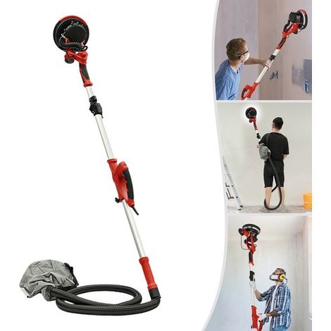 850W Drywall Sander Foldable Electric Wall Sander with 6 Pcs Sanding Discs