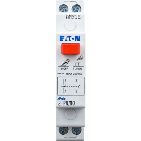Bouton modulaire 16A 2R Z-PU/OO 276294