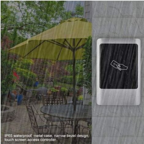 Lecteur de badge RFID étanche IP65 – 1000 utilisateurs – Tension 12V CC – Contrôle d'accès sécurisé avec clavier tactile