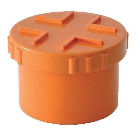 TAPPI A VITE IN PVC ROSSO Diam. 82