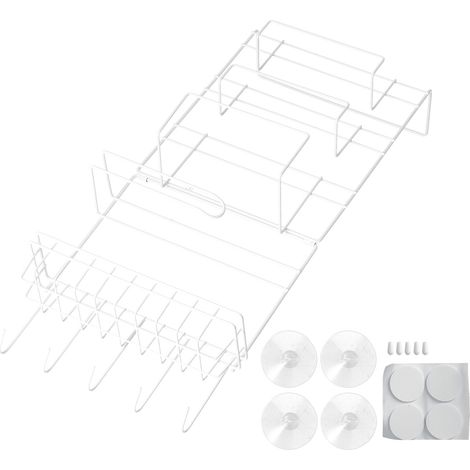 Étagère de rangement pour réfrigérateur en fer durable, fixation murale latérale, pour mini-réfrigérateur, idéale pour la maison, la cuisine et les restaurants. (1/5)