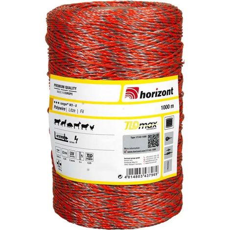 Recinzione elettrica Horizont ranger w3 1000 m resistenza 0,35 Ohm/m