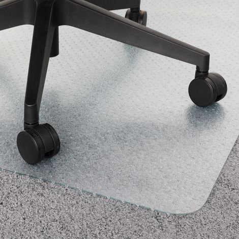 Vivol – Tapis de protection PVC transparent pour moquette – 90 x 120 cm – Épaisseur 2 mm – Picots antidérapants – Convient pour moquettes jusqu'à 7 mm (1/2)