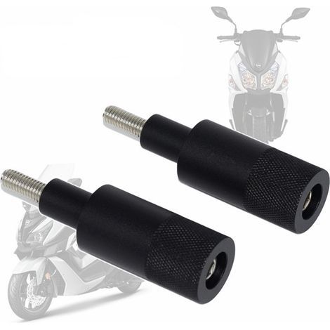 2PCS Supporto di montaggio per faro moto, XMAX300 NVX155 NMAX155 Supporto proiettore moto Supporto di montaggio per faro antinebbia Base del pilastro Nero (1/5)