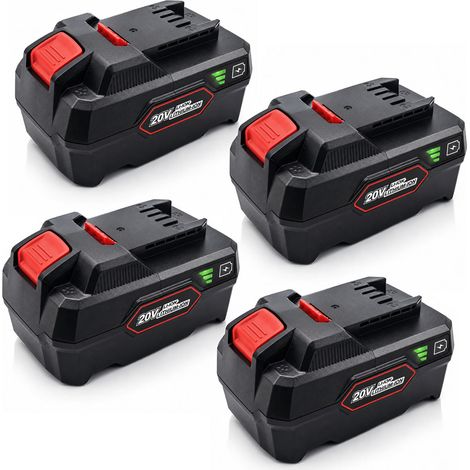 Lot de 4 Batteries Li-ion 20V 5,0Ah compatible PARKSIDE X 20V TEAM PAP 20 B3 PAPS 204 A1