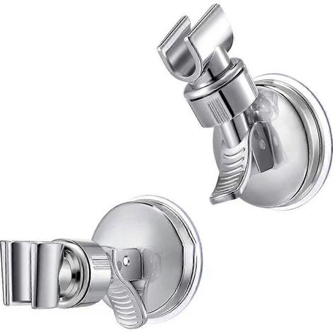 Support de pommeau de douche à ventouse, support de pommeau de douche réglable avec ventouse rotative à 360° pour douchette, amovible