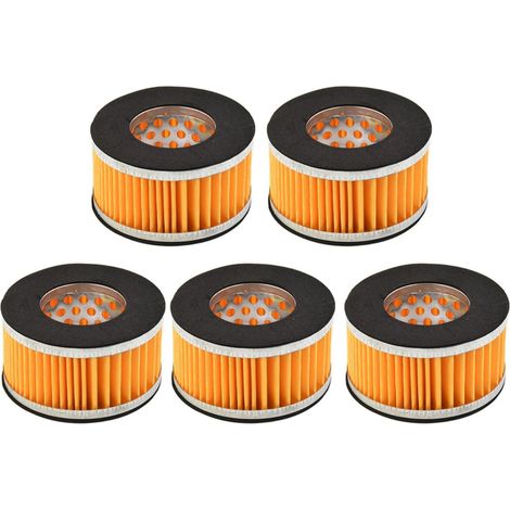 Lot de 5 éléments filtrants de compresseur d'air de 65 x 36 x 36 mm, accessoires de filtration de rechange pour compresseur d'air silencieux de 20 mm