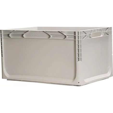contenitore multiuso artplast in polipropilene grigio 60x40x32 cm