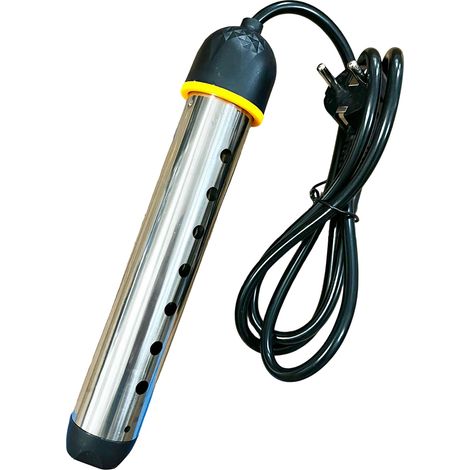 Chauffe-Eau Immersion - Acier Inoxydable 220V Arrêt Automatique - Pour Thé Café Voyage Bureau - 1 Pièce (1/5)