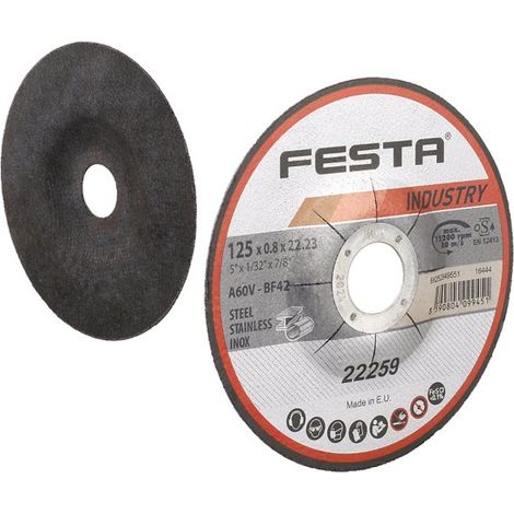 Disco da taglio FESTA INDUSTRY per metallo 125x0,8x22,2mm 22259.01 (1/2)