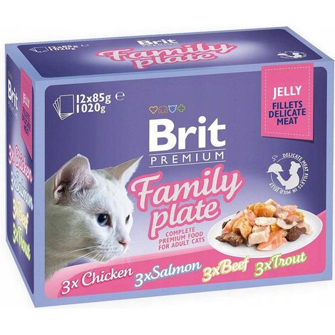 Brit Premium Cat Gelee-Filets 85 g - 12 x 85 g Mix