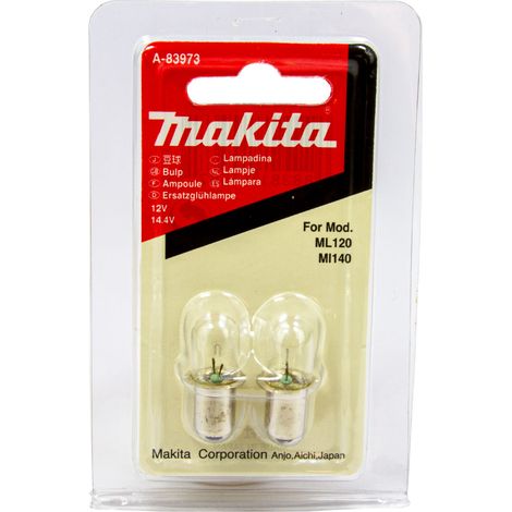 Makita Glühlampe, 12 - 14,4 V, 2 Stk. 12 - 14,4 V • 2 Stk. (1/4)