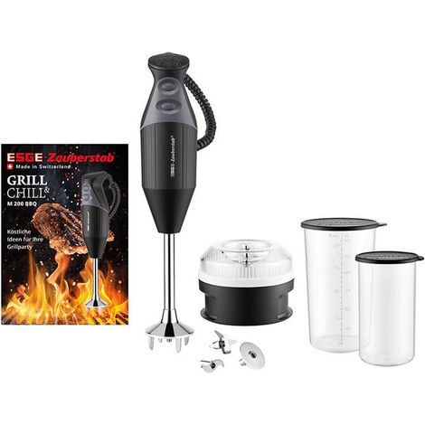 ESGE 908300 Stabmixer M 200 BBQ 200 W Rezeptbuch Zauberstab Set Zubehör (1/3)