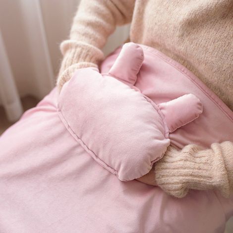 One Piece Châle Petite Couverture Électrique Poncho Électrique Portable, Couverture Électrique USB Châle Chauffant De Bureau Coussin Chauffant Chauffant Pieds Lavables, Pink-72115cm