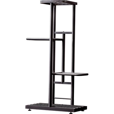Étagère à 4 niveaux pour pots de fleurs, support pour plantes, échelle de rempotage, étagère de rangement robuste pour plantes en pot (1/2)