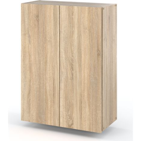 Mobiletto da bagno sospeso Sonoma in rovere, colonna da bagno da 60 cm per camera da letto (1/5)