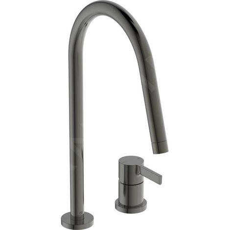 Ideal Standard Gusto - Mitigeur d'évier, installation à 2 trous, gris magnétique BD422A5 (1/5)