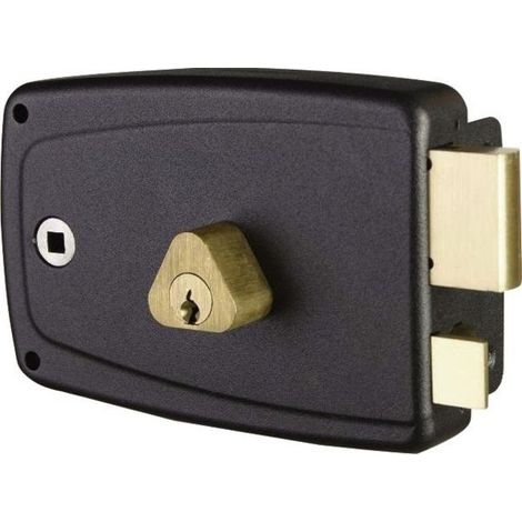 Cerradura empotrada de montaje horizontal con tirador C40 izquierda