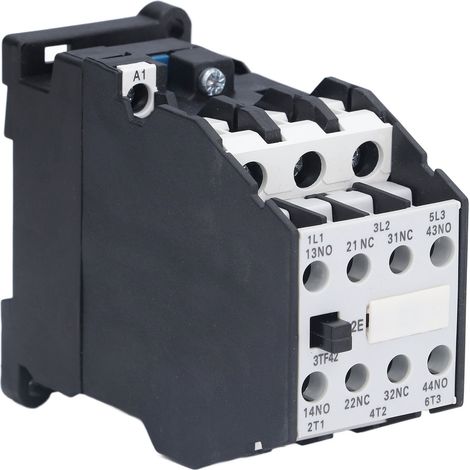 Contacteur AC Rail DIN Commande Circuit Domestique 220V 50/60Hz 16A 2NO 2NC 3TF42 (1/5)