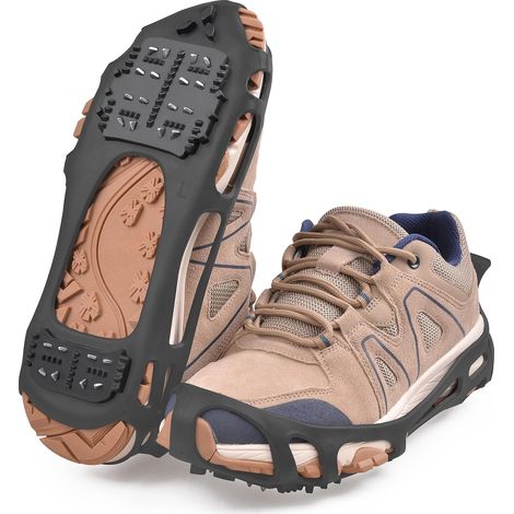 APEX 1 paire de crampons antidérapants pour la neige et la glace, 24 crampons, taille L. (1/5)