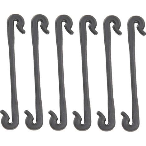 Lot de 100 clips de plantes clips de support de vignes de légumes noirs pour soutenir les tiges de raisin ajuster le jardin réutilisable (1/5)