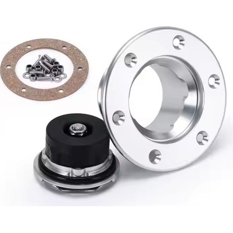 Polished aluminum 6-hole fuel tank cap, diameter: 35.5 mm (modified auto parts eBay)