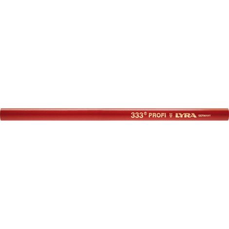 Crayon de charpentier 240 mm – Forme ovale – Mine incassable pour métal, pierre, béton, bois sec et humide – Lyra