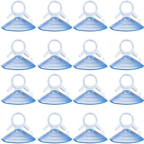 Lot de 40 ventouses rondes en PVC transparent sans crochets pour voiture, pare-soleil, fenêtre, salle de bain, cuisine (1/5)