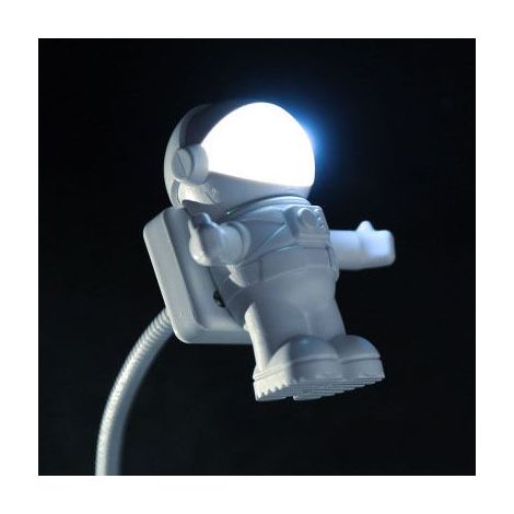 Lampe de bureau astronaut LED USB 5V avec interrupteur, lampe de lecture chambre et bureau (1/4)