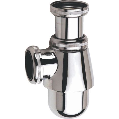 Sifone lavabo regolabile in ottone cromato Ø32