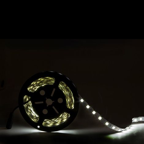 Streifen mit 60 LEDs/M 100 W 6.900 lm CRI85 6000 ºK SMD5054 12 VDC IP20 x 5 m 40.000 h [CA-60-5054-12-IP20-CW] – Kaltweiß (1/3)