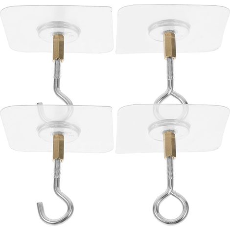 de plafond autocollants KICHOUSE lot de 4 crochets adhésifs