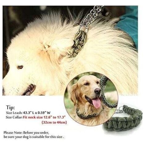 QORVA-Laisses pour colliers et laisses pour chiens durables, laisse réglable en nylon tressé