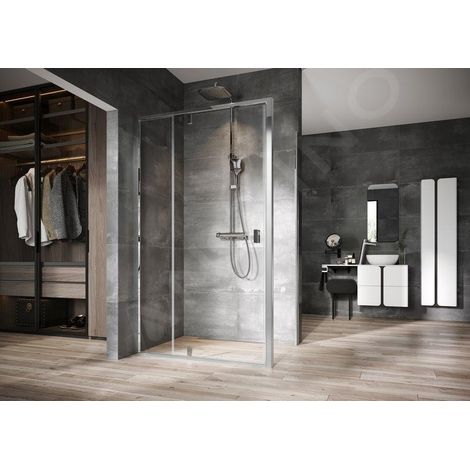Ravak Nexty - Paroi latérale fixe 900 mm, chrome/verre clair 90O70C00Z1 (1/2)